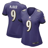 Maillot de joueur retraité Nike Steve McNair pour femme des Ravens Baltimore, violet