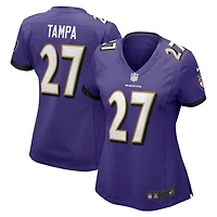 Maillot de match Nike T.J. Tampa violet pour femme des Baltimore Ravens