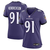Women's Nike Trey Hendrickson Purple Baltimore Ravens Team Game Jersey