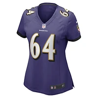 Women's Nike Tyler Linderbaum Purple Baltimore Ravens Player Game Jersey