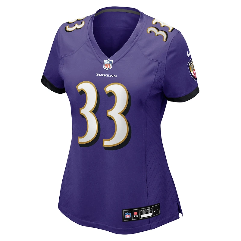 Maillot Nike Tyler Loop violet pour femme des Baltimore Ravens