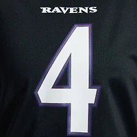 Maillot alternatif noir Nike Zay Flowers pour femmes des Ravens de Baltimore