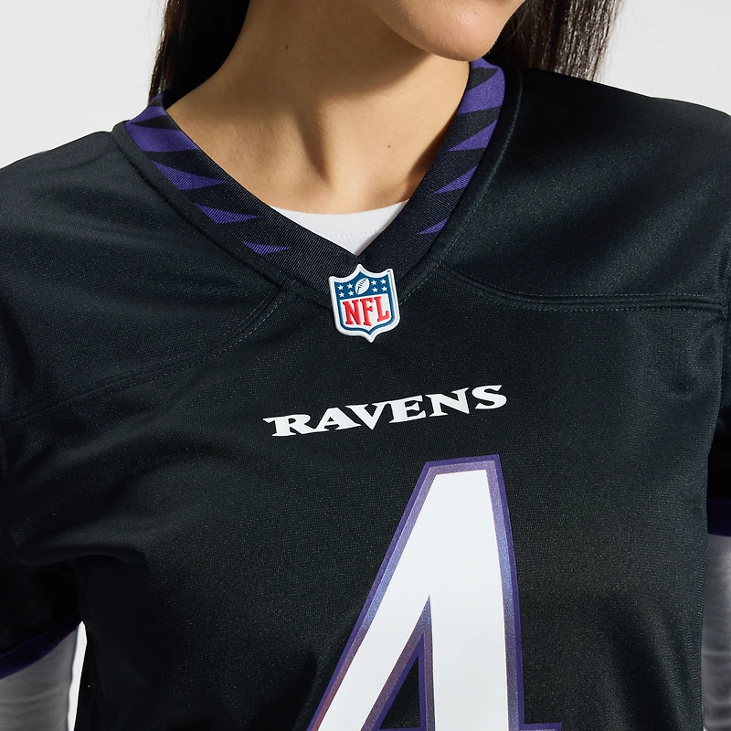 Women's Nike Zay Flowers Black Baltimore Ravens Alternate Game Jersey