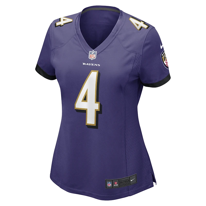 Women's Nike Zay Flowers Purple Baltimore Ravens Team Game Jersey