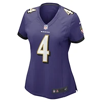 Women's Nike Zay Flowers Purple Baltimore Ravens Team Game Jersey