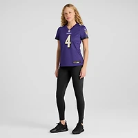 Women's Nike Zay Flowers Purple Baltimore Ravens Team Game Jersey