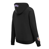 Women's Pro Standard Black Baltimore Ravens Animal Print Fleece Pullover Hoodie