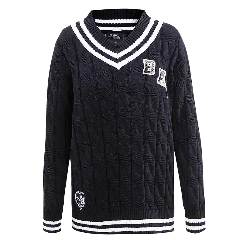Pull à col en V Pro Standard pour femmes, noir, Baltimore Ravens Prep