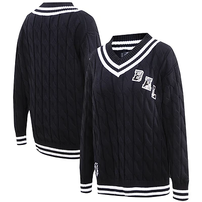 Pull à col en V Pro Standard pour femmes, noir, Baltimore Ravens Prep
