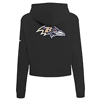 Sweat à capuche zippé avec logo Split Pro Standard pour femme, noir, Baltimore Ravens