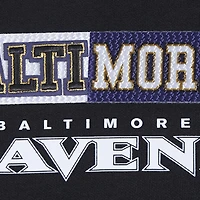 Women's Pro Standard Black Baltimore Ravens Split Logo Full-Zip Hoodie
