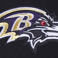 Women's Pro Standard Black Baltimore Ravens Split Logo Full-Zip Hoodie