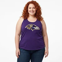 Women's Profile  Purple Baltimore Ravens Plus Basic Tank Top