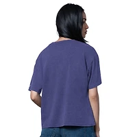 Women's Starter Heather Purple Baltimore Ravens Oversized Hall of Fame T-Shirt
