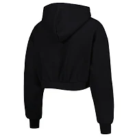 Women's The Wild Collective Black Baltimore Ravens Cropped Pullover Hoodie