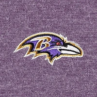Women's Tommy Bahama Heathered Purple Baltimore Ravens Sport Sun Fade Full-Zip Sweatshirt