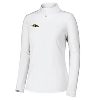 Veste zippée quart de tour Tommy Bahama blanche Baltimore Ravens Sport Playa Vista pour femme