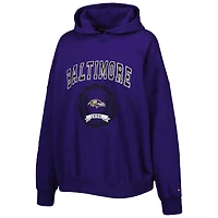 Women's Tommy Hilfiger Purple Baltimore Ravens Becca Drop Shoulder Pullover Hoodie