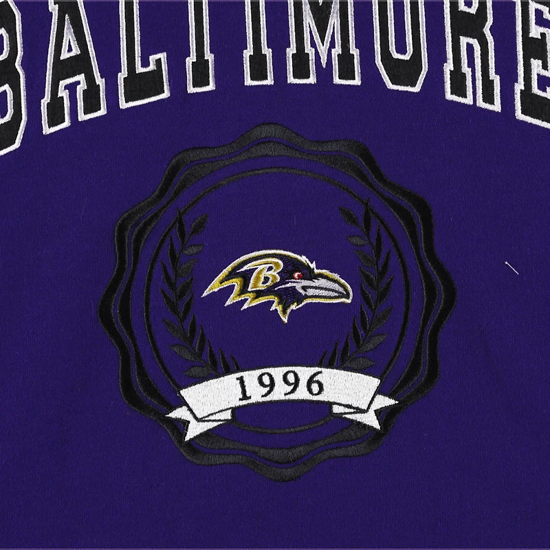 Women's Tommy Hilfiger Purple Baltimore Ravens Becca Drop Shoulder Pullover Hoodie