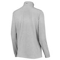 Women's Vineyard Vines Heather Gray Baltimore Ravens Sankaty Shep Half-Zip Pullover Top