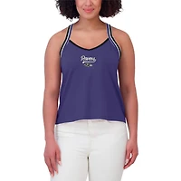 Débardeur violet à bretelles croisées Tri-Blend pour femme WEAR by Erin Andrews des Baltimore Ravens