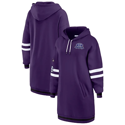 Robe à capuche violette des Baltimore Ravens pour femme par Erin Andrews
