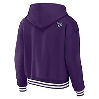 Women's WEAR by Erin Andrews Purple Baltimore Ravens Plus Lace-Up Pullover Hoodie
