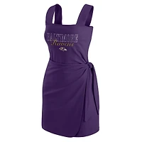 Women's WEAR by Erin Andrews  Purple Baltimore Ravens Wrap Dress