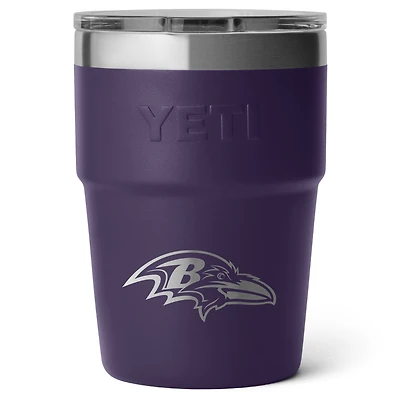 Gobelet empilable Rambler YETI Baltimore Ravens de 473 ml avec couvercle Magslider