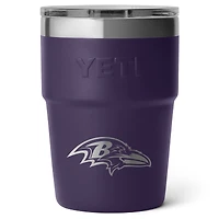 Gobelet empilable Rambler YETI Baltimore Ravens de 473 ml avec couvercle Magslider