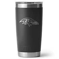 YETI Baltimore Ravens 20oz. Rambler Tumbler with Magslider Lid