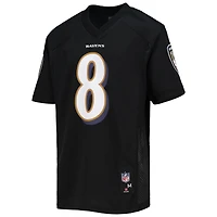 Youth Lamar Jackson Black Baltimore Ravens Replica Player Jersey