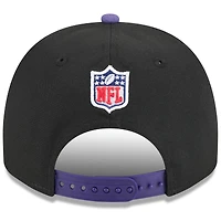 Youth New Era  Black/Purple Baltimore Ravens 2025 NFL Draft A-Frame 9FIFTY Snapback Hat