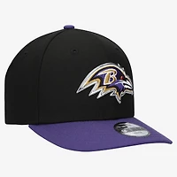 Youth New Era  Black/Purple Baltimore Ravens 2026 NFL Draft Pre-Curved 9FIFTY Snapback Hat
