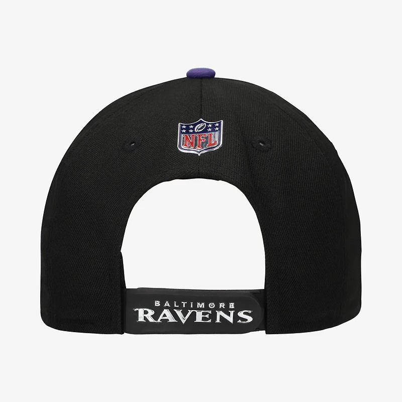 Youth New Era Black/Purple Baltimore Ravens 2026 NFL Draft Pre-Curved 9FIFTY Snapback Hat