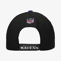 Youth New Era  Black/Purple Baltimore Ravens 2026 NFL Draft Pre-Curved 9FIFTY Snapback Hat