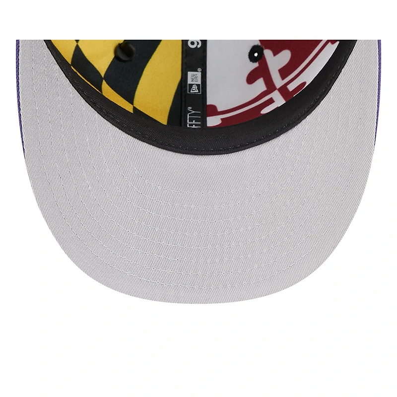 Youth New Era  Black/Purple Baltimore Ravens 2026 NFL Draft Pre-Curved 9FIFTY Snapback Hat