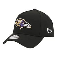 Youth New Era  Black Baltimore Ravens 9FORTY A-Frame Adjustable Hat