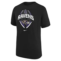 T-shirt Nike noir pour jeune Baltimore Ravens Icon Legend