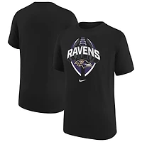 T-shirt Nike noir pour jeune Baltimore Ravens Icon Legend