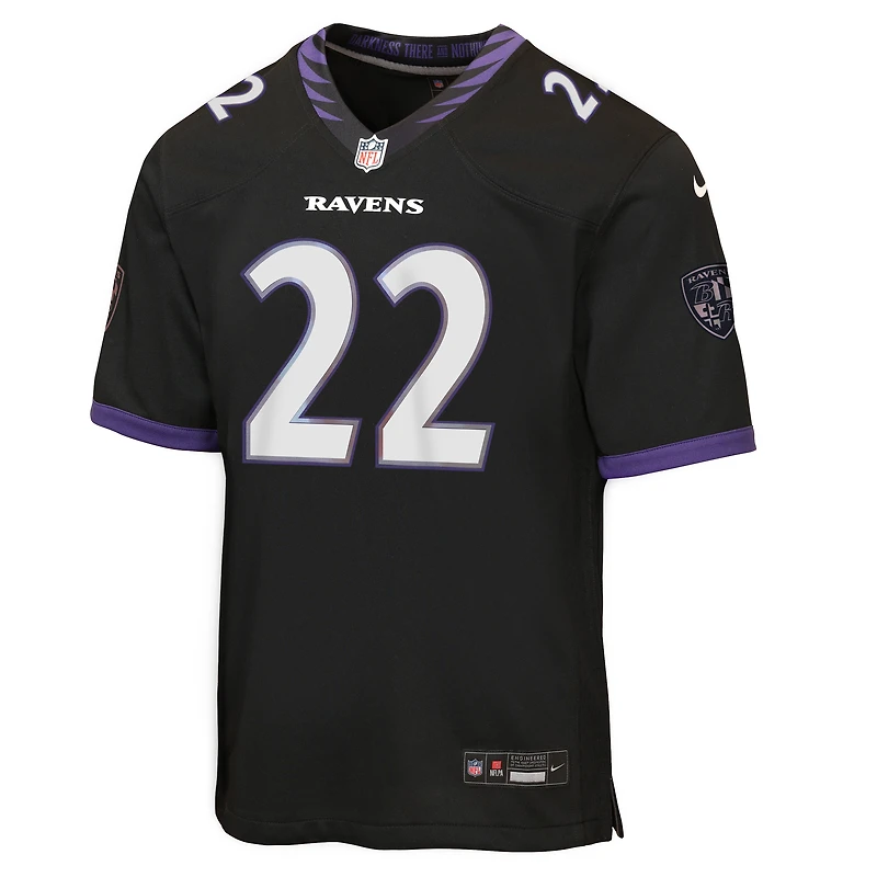 Youth Nike Derrick Henry Black Baltimore Ravens Alternate Game Jersey