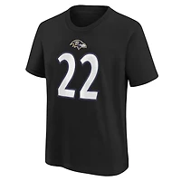 Youth Nike Derrick Henry Baltimore Ravens Player Name & Number T-Shirt