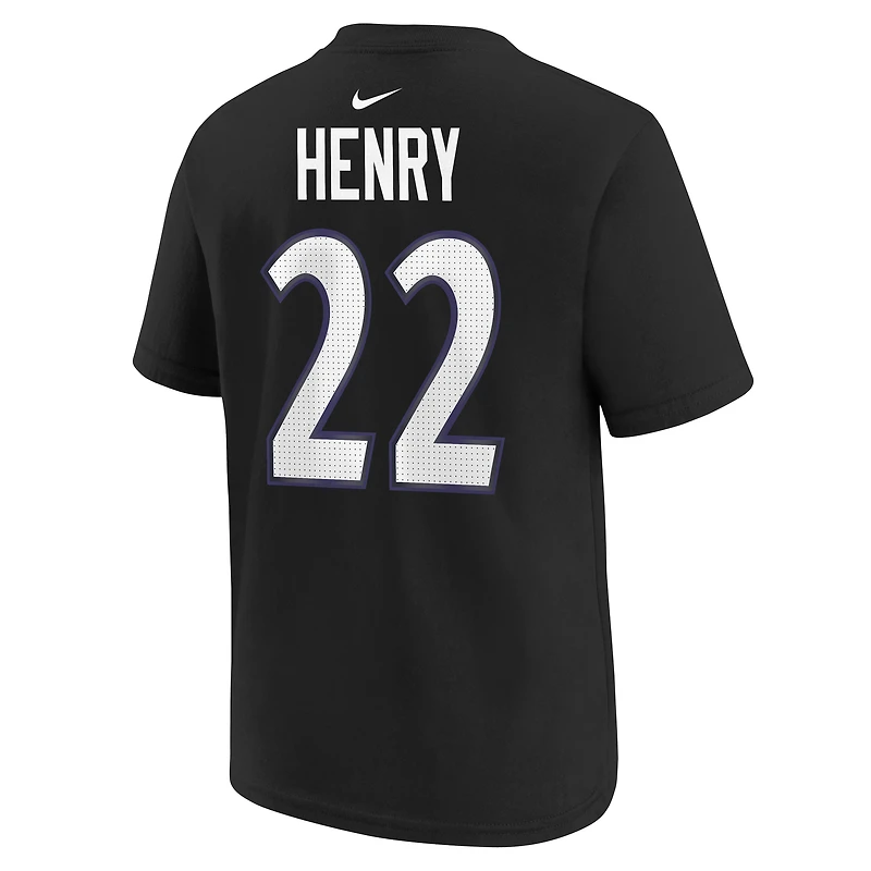 Youth Nike Derrick Henry Baltimore Ravens Player Name & Number T-Shirt