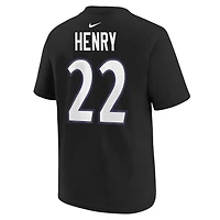 Youth Nike Derrick Henry Baltimore Ravens Player Name & Number T-Shirt