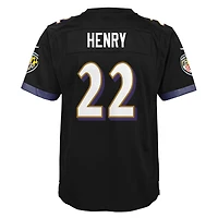 Maillot Nike Derrick Henry noir pour jeune des Ravens de Baltimore