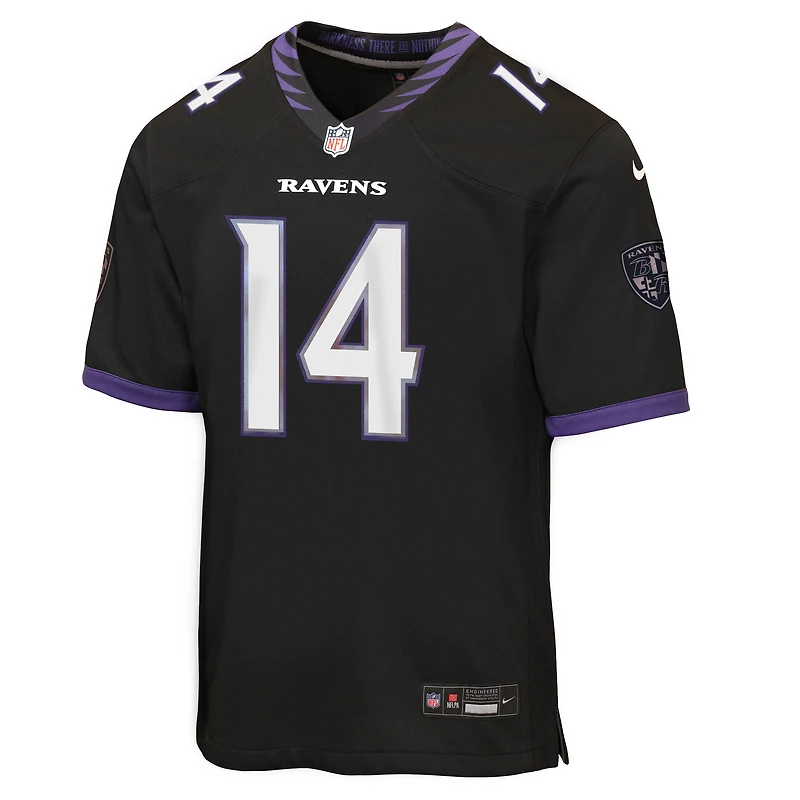Youth Nike Kyle Hamilton Black Baltimore Ravens Alternate Game Jersey