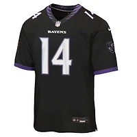 Youth Nike Kyle Hamilton Black Baltimore Ravens Alternate Game Jersey
