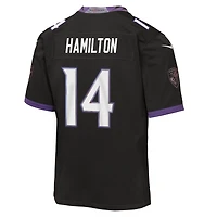 Youth Nike Kyle Hamilton Black Baltimore Ravens Alternate Game Jersey