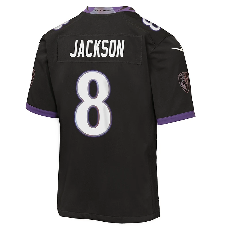 Youth Nike Lamar Jackson White Baltimore Ravens Game Jersey