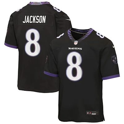 Youth Nike Lamar Jackson White Baltimore Ravens Game Jersey